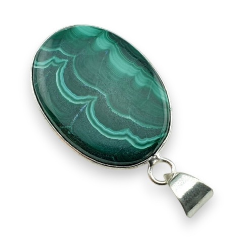Malachite pendant 32x23 mm no 185