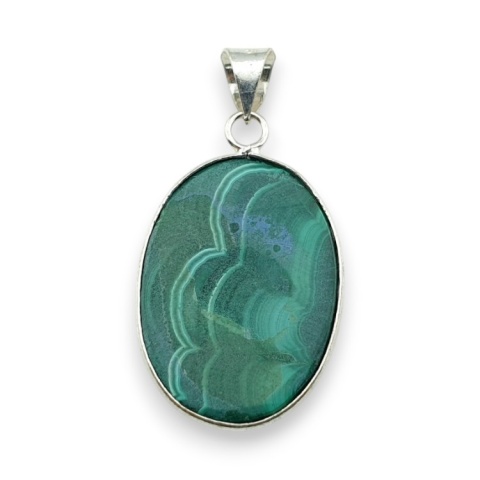 Malachite pendant 32x23 mm no 185