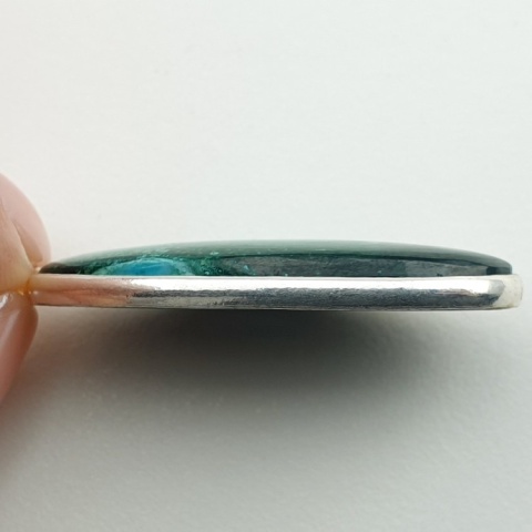 Malachit zawieszka 36x17 mm nr 216