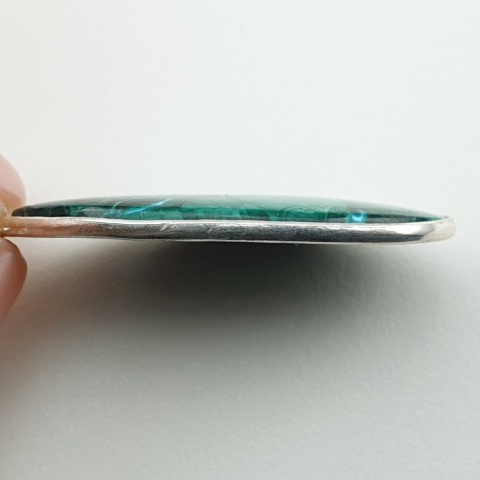 Malachit zawieszka 38x21 mm nr 186