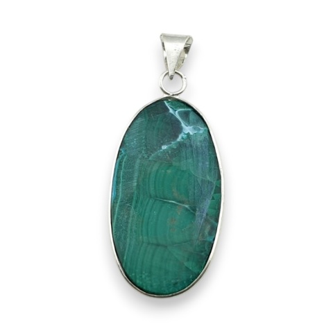 Malachit zawieszka 38x21 mm nr 186