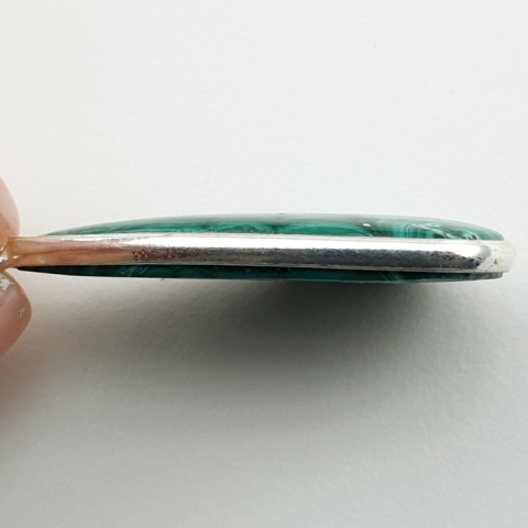 Malachit zawieszka 40x22 mm nr 141