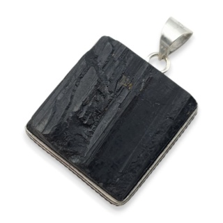 Czarny turmalin zawieszka 29x28 mm nr 397