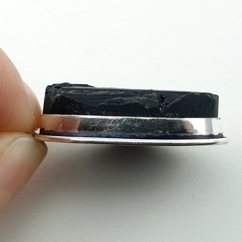 Czarny turmalin zawieszka 32x22 mm nr 320