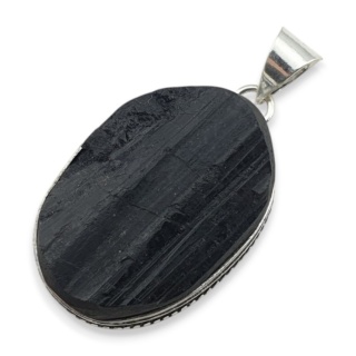 Czarny turmalin zawieszka 32x22 mm nr 460