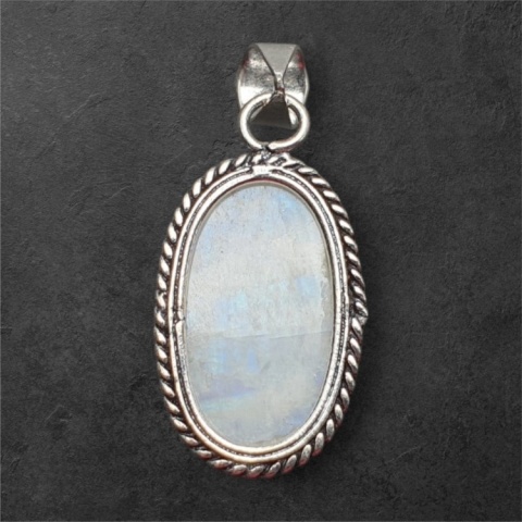 Kamień księżycowy zawieszka 24x14 mm nr 271