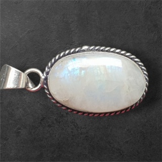 Kamień księżycowy zawieszka 25x16 mm nr 280