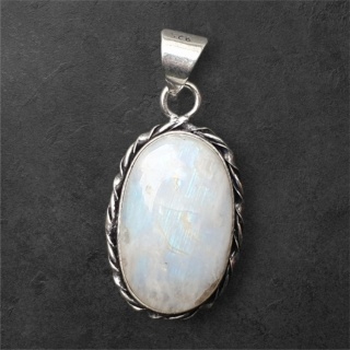 Kamień księżycowy zawieszka 25x16 mm nr 314