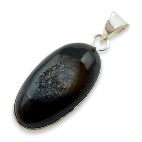 Druzy agate pendant 32x17 mm no 21