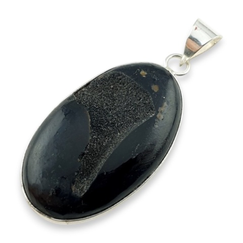 Druzy agate pendant 40x24 mm no 44