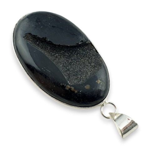 Druzy agate pendant 40x24 mm no 44