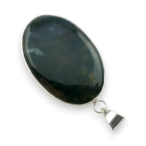 Moss agate pendant 42x28 mm no 48