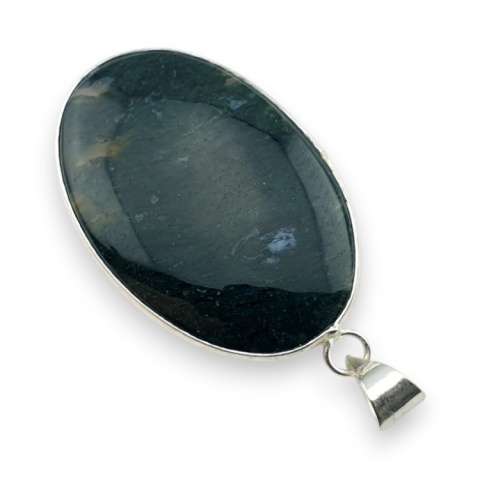 Moss agate pendant 44x29 mm no 44