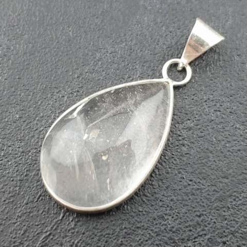 Rock quartz pendant 31x20 mm no 75