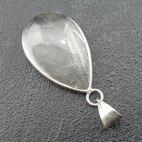 Rock quartz pendant 31x20 mm no 75