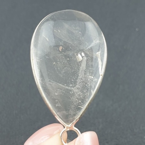 Rock quartz pendant 31x20 mm no 75