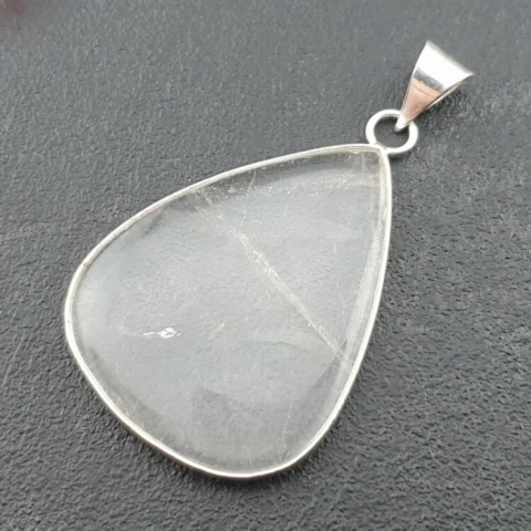Rock quartz pendant 42x32 mm no 63