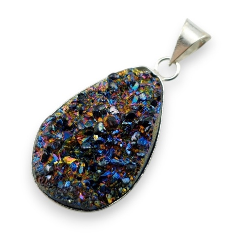 Kwarc tytanowy zawieszka 33x22 mm nr 184