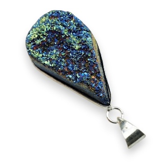 Titanium quartz pendant 35x21 mm no 173