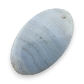 Agat blue lace kaboszon z zdziurką 25x15 mm nr G182