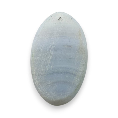 Agate blue lace cabochon with hole 25x15 mm no G182