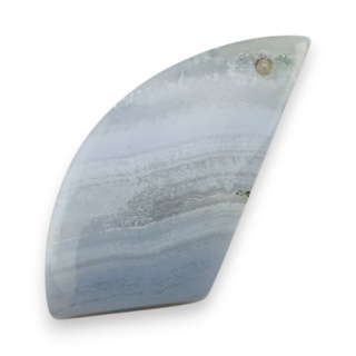 Agat blue lace kaboszon z zdziurką 29x13 mm nr G185