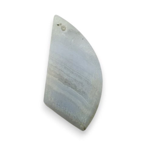 Agate blue lace cabochon with hole 29x13 mm no G185