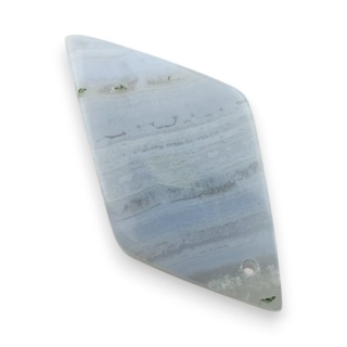 Agat blue lace kaboszon z zdziurką 32x15 mm nr G187