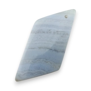 Agat blue lace kaboszon z zdziurką 33x14 mm nr G184