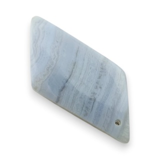 Agat blue lace kaboszon z zdziurką 33x14 mm nr G184