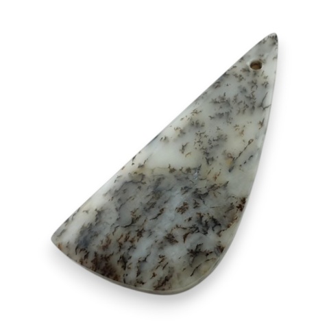 Agat dendrytowy kaboszon z dziurką 32x14 mm nr G250