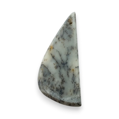 Agat dendrytowy kaboszon z dziurką 32x14 mm nr G250