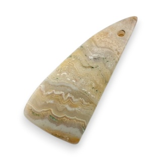 Agat koronkowy kaboszon z dziurką 29x12 mm nr G238