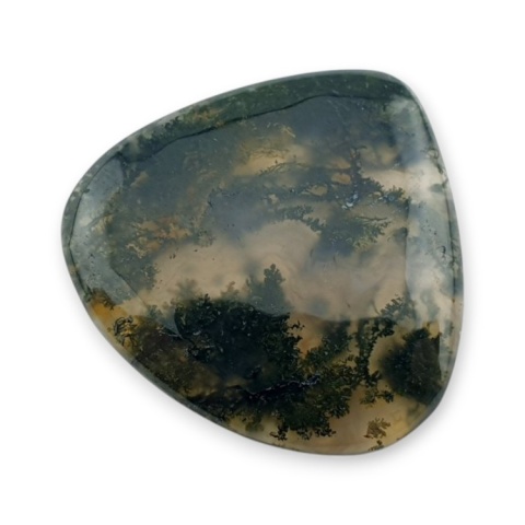 Agat mszysty cienki kaboszon 27x26 mm nr 264