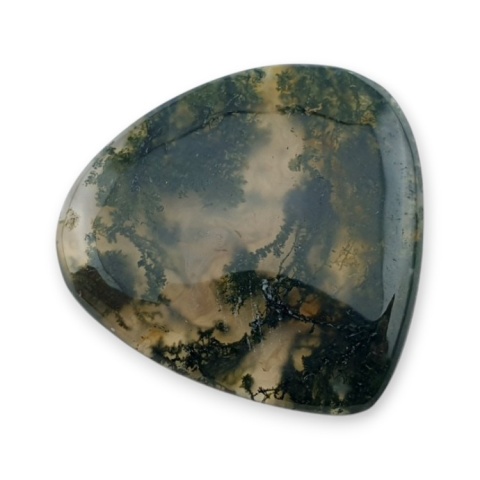 Agat mszysty cienki kaboszon 27x26 mm nr 264