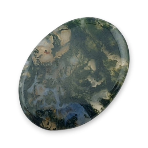 Agat mszysty cienki kaboszon 33x24 mm nr 262