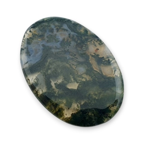 Agat mszysty cienki kaboszon 33x24 mm nr 262