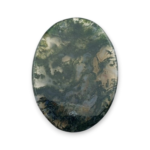 Agat mszysty cienki kaboszon 33x24 mm nr 262