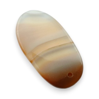 Agat paski kaboszon z dziurką 25x13 mm nr G255