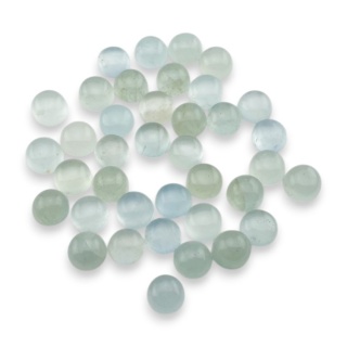 Akwamaryn kaboszon fi 6 mm 1 szt