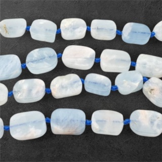 Akwamaryn prostokąt nieregularny 14-19 mm 2 szt