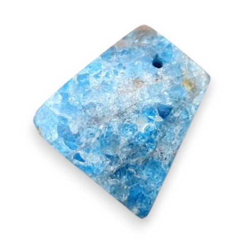 Apatite cabochon with a hole 18x18 mm no G112