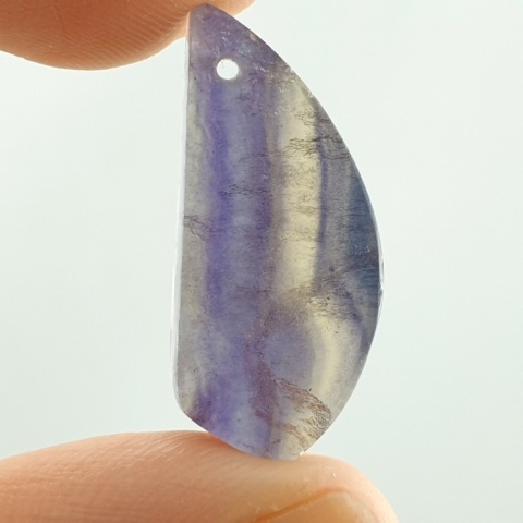 Fluoryt kaboszon z dziurką 25x11 mm nr G103