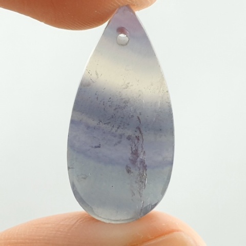 Fluoryt kaboszon z dziurką 26x13 mm nr G101