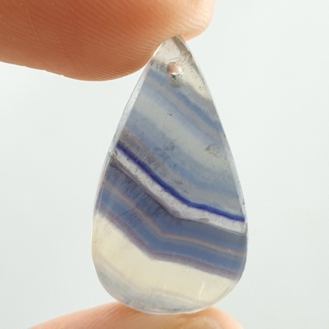 Fluoryt kaboszon z dziurką 26x14 mm nr G97