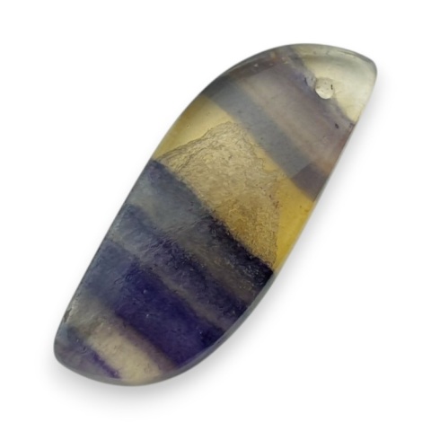 Fluoryt kaboszon z dziurką 27x11 mm nr G90