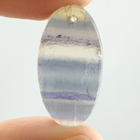 Fluoryt kaboszon z dziurką 29x14 mm nr G99