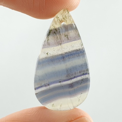 Fluoryt kaboszon z dziurką 29x16 mm nr G104