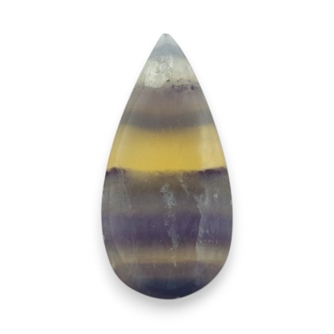 Fluoryt kaboszon z dziurką 30x14 mm nr G107