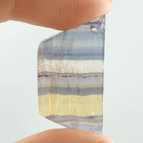 Fluoryt kaboszon z dziurką 30x16 mm nr G102